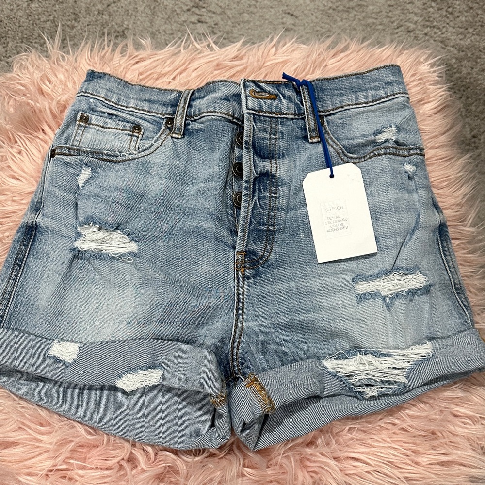 Eunina Ultra High Rise Mom Shorts